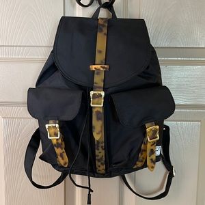 Herschel Nylon Backpack in Black